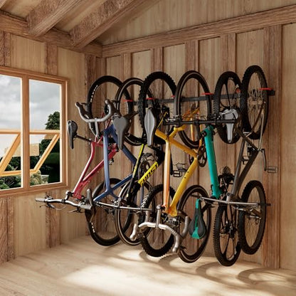 WheelsUp Bike Wall Mount for 6 Bikes