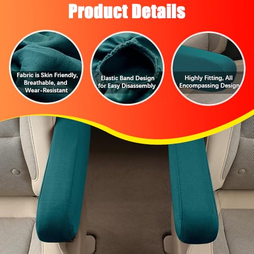 2PC Car Front Seat Armrest Covers