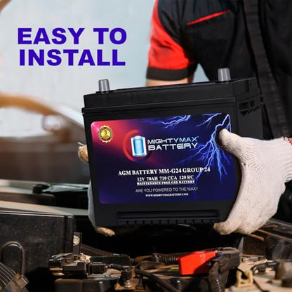 MM G24 Start and Stop Car BCI Group Size 24 12V 70Ah