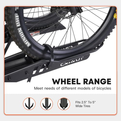 CyberRack 300lbs Ebike Rack with Ramp for 2 Ebike