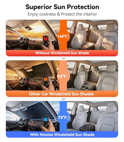 Vinyl Coating Heat Shield] Windshield Sun Shade Umbrella Custom for Mazda 3