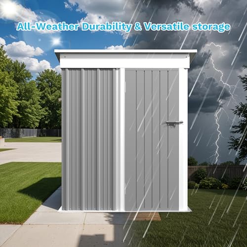Outdoor Storage Shed 5 x 3 ft. Utility Tool Shed