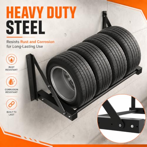 Wall Mounted Folding Tire Rack