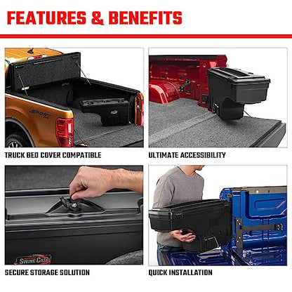 RealTruck UnderCover SwingCase Truck Bed Storage Box