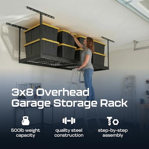 MonsterRax 3x8 Overhead Garage Storage Rack