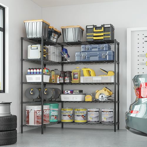 70" W Storage Shelves 1600LBS Heavy Duty Metal Shelving