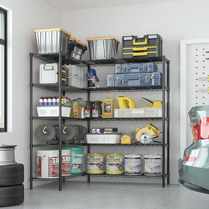 70" W Storage Shelves 1600LBS Heavy Duty Metal Shelving
