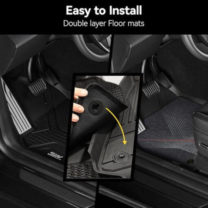 9PCS Floor Mats for Tesla Model Y Juniper 2025 2026 Star Trails Carpets