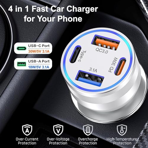 USB C Car Charger (5 Count)