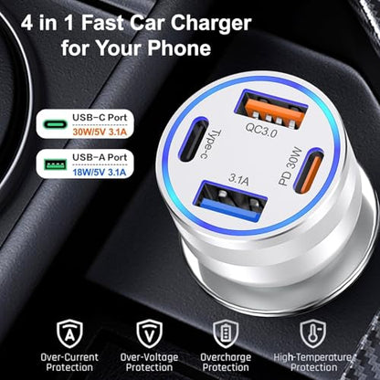 USB C Car Charger (5 Count)
