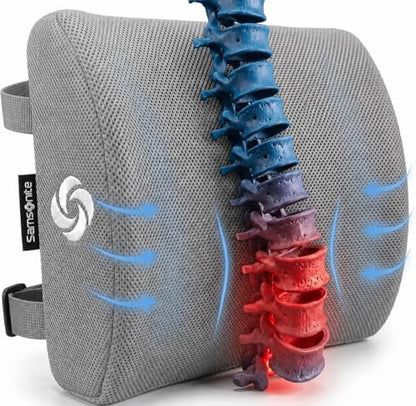 Memory Foam Lumbar Support Pillow for Office Chair