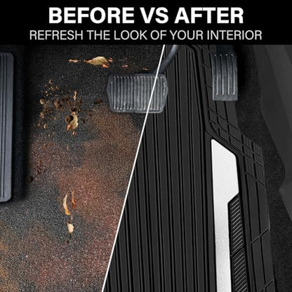 Heavy Duty Rubber Car Mats Metallic