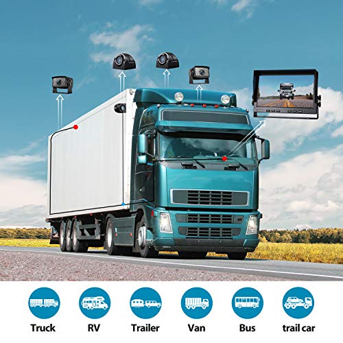 10" 1080P Wired Backup Camera System Kit