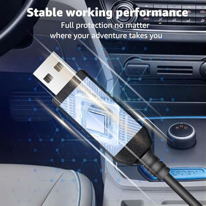 Universal Coiled USB to RJ11 power cable for Escort Uniden Radar Detectors