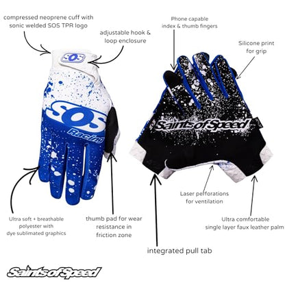 Splatter Dirt Bike Gloves