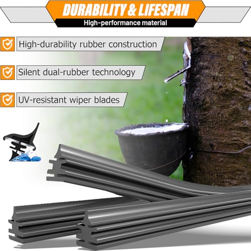 Windshield Wiper Blade Replacement for Jeep Cherokee 2014