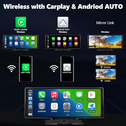 Portable Carplay Screen for Car 9.28" Carplay & Android Auto Car Touch Stereo