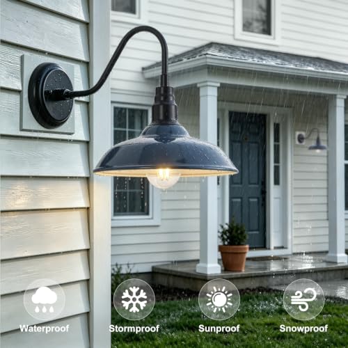 10 Inch Dome Gooseneck Lights Outdoor
