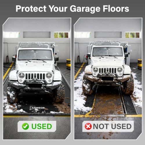 7'9" x 18' Garage Floor Mat 650 GSM Containment Mat for Under Car