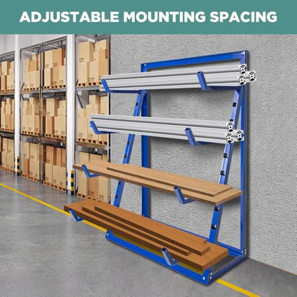 4 Tier Steel Horizontal Storage Rack