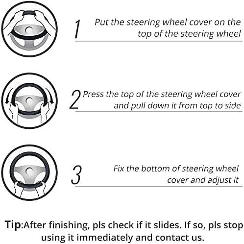 Microfiber Leather Steering Wheel Cover