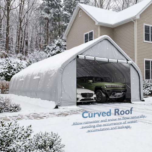 20x30 FT Heavy Duty Curved Carport
