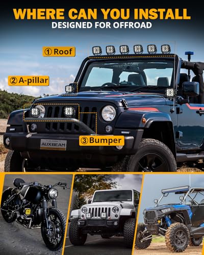 XP Ultra Series 5 Inch Spot Beam LED Pods Amber Off Road Lights