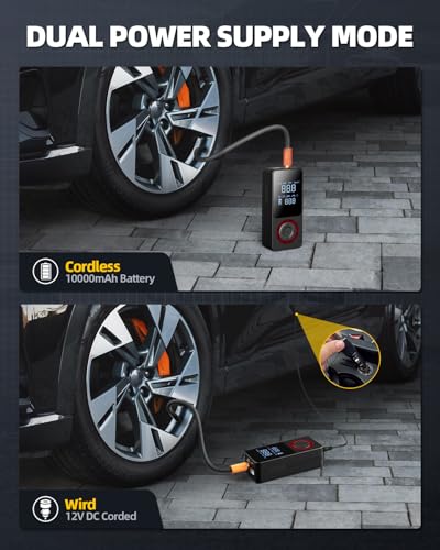 Cordless Tire Inflator Portable Air Compressor