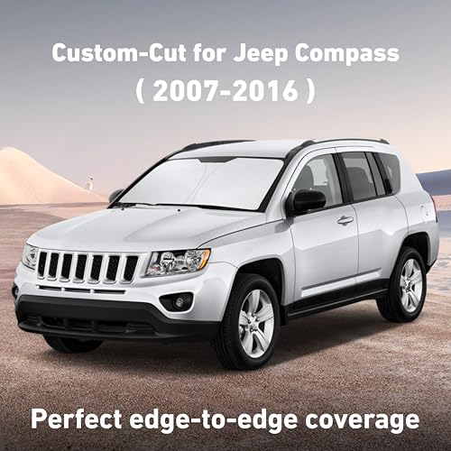 Windshield Sunshade Compatible for Jeep Compass 2007