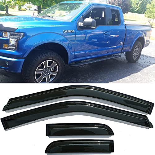 Window Visors Rain Guards for 2015 (4 Count)