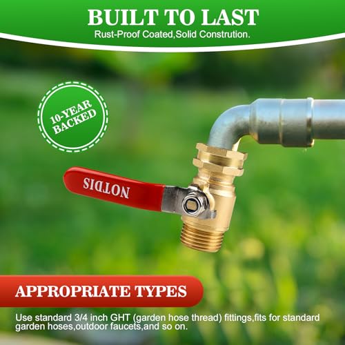 Brass Garden Hose Shut Off Valve with Full
