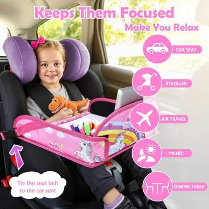Toddler Car Seat Travel Tray FOR Road Trip Activities