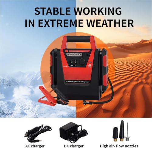 2000A Car Battery Jump Starter with Air Compressor