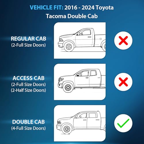 in Channel Rain Guards for Toyota Tacoma 2016