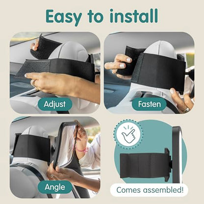 Baby Car Mirror for Fixed Headrests