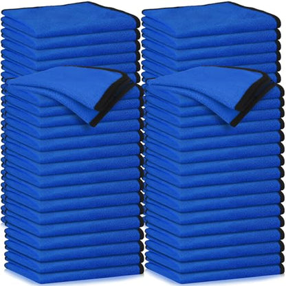 80 Pcs Blue Microfiber Towels (80 Count)