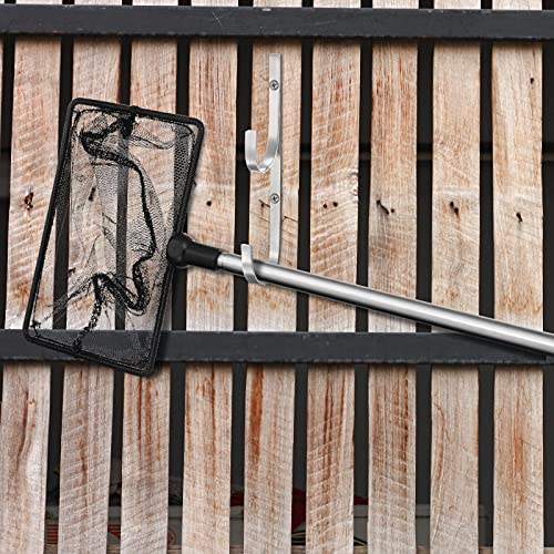 6 Pieces Pool Pole Hook Hanger Swimming Brackets Pool Hook (6 Count)