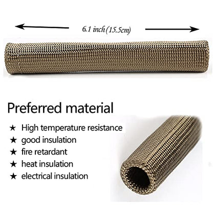 Titanium Spark Plug Wire Boots Thermal Protection Insulator Sleeve (8 Count)