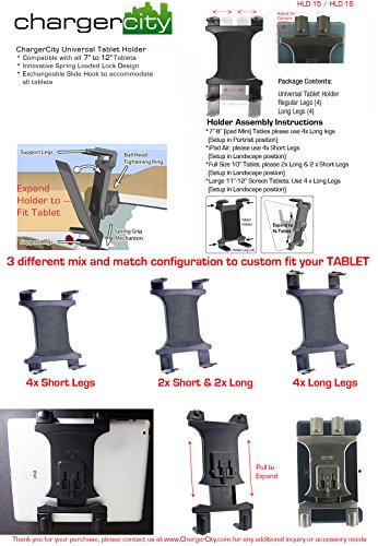 Heavy Duty Flexible 22“ Aluminum gooseneck ELD compliant car truck fleet floor seat bolt tablet mount for Apple iPad Air Pro Mini Microsoft Surface Pro