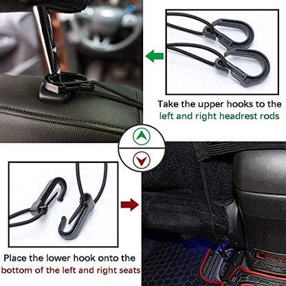 Pet Barrier Dog Car Net Barrier with Auto Safety Mesh Organizer Baby Stretchable Storage Bag Universal for Cars