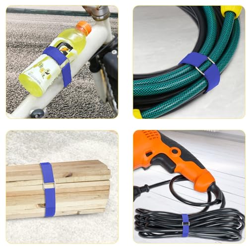 1"x16ft Hook and Loop Straps with 25 Metal Buckles