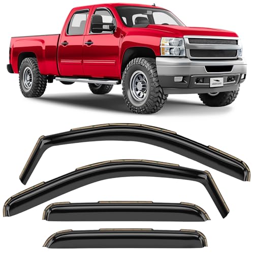 in Channel Extra Durable Rain Guards for Chevrolet