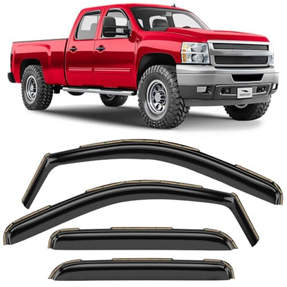 in Channel Extra Durable Rain Guards for Chevrolet