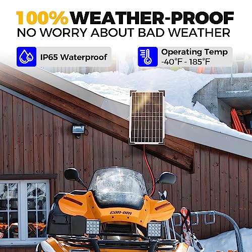 10W 12V Solar Panel Battery Charger Trickle Maintainer Kit