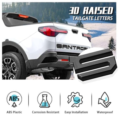 Tailgate Insert Letters Compatible for 2022 2023 2024 2025 Santa Cruz 4D Raised Tailgate Decal Letters