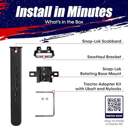 Snap Lok Universal Chainsaw Carrier Kit for Tractors and Skid Steers