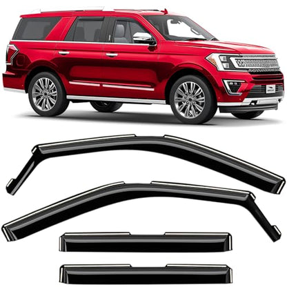 in Channel Extra Durable Rain Guards for Ford Expedition 2018