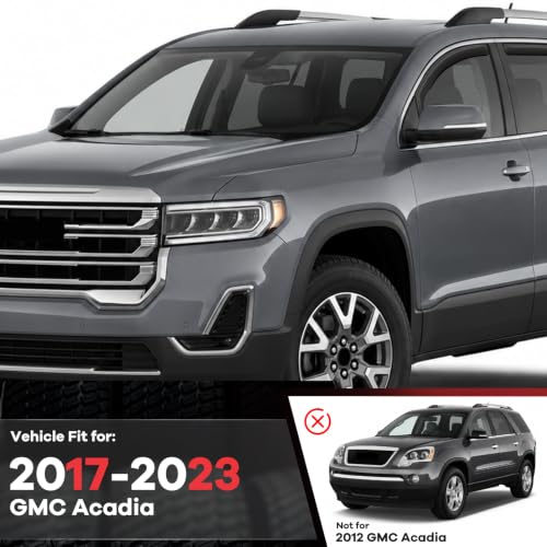 4PCS in Channel Window Visors Rain Guards 4pcs Fit for GMC Acadia 2017