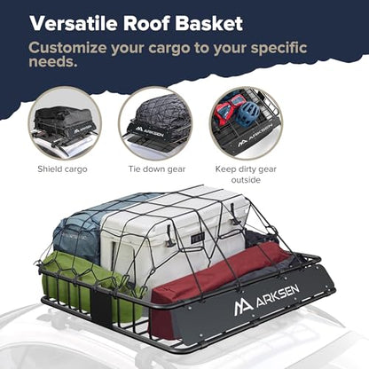 43" x 50" x 6" Extra Wide Roof Rack Basket