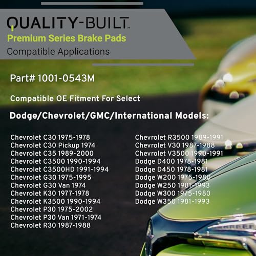 Front Semi Metallic Brake Pads